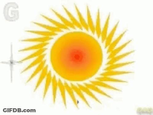 A Picture Of A Sun With The Words `` Good Morning Good Day '' On It . GIF