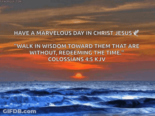 Sunset With Bible Quote GIF