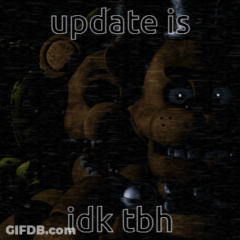 A Picture Of A Teddy Bear With The Words Update Is Idk Tbh GIF