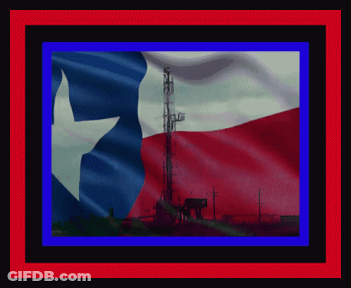 A Picture Of A Texas Flag With A Red White And Blue Border GIF