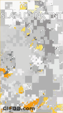 A Picture Of A Tnt Bomb With The Words Slam Dunk Tnt Above It GIF
