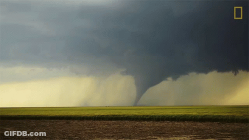A Picture Of A Tornado Taken By National Geographic Magazine GIF