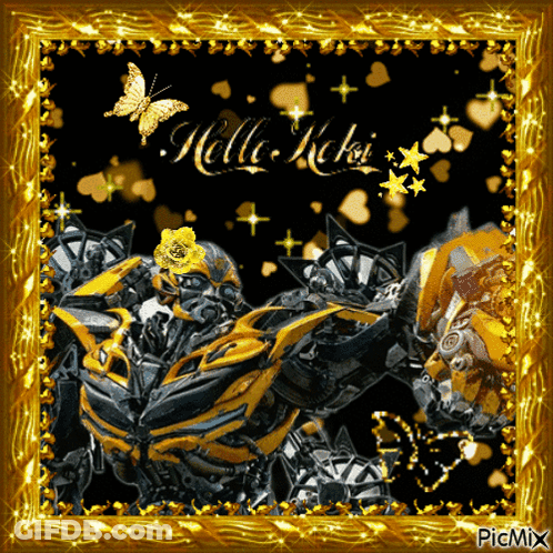 A Picture Of A Transformer With The Words Hello Kiki GIF