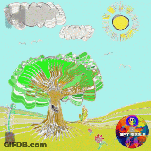 A Picture Of A Tree With The Words Have A Beautiful Day GIF