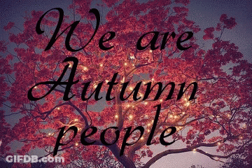 A Picture Of A Tree With The Words We Are Autumn People GIF