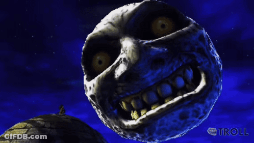A Picture Of A Troll Face With The Words Problem On It GIF