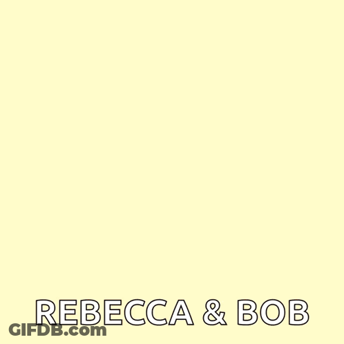 A Picture Of A Turkey With The Name Rebecca And Bob GIF