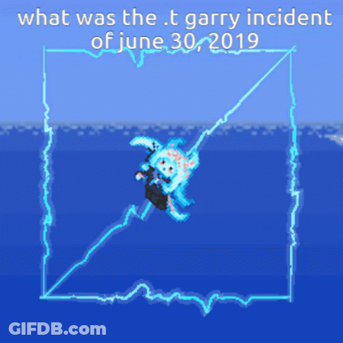A Picture Of A Turtle In The Water With The Words What Was The T Garry Incident Of June 30, 2019 GIF