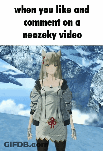 A Picture Of A Video Game Character Says When You Like And Comment On A Neozeky Video GIF