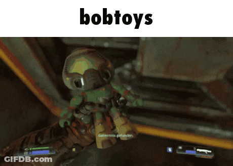 A Picture Of A Video Game Character With The Word Bobtoys On The Bottom GIF