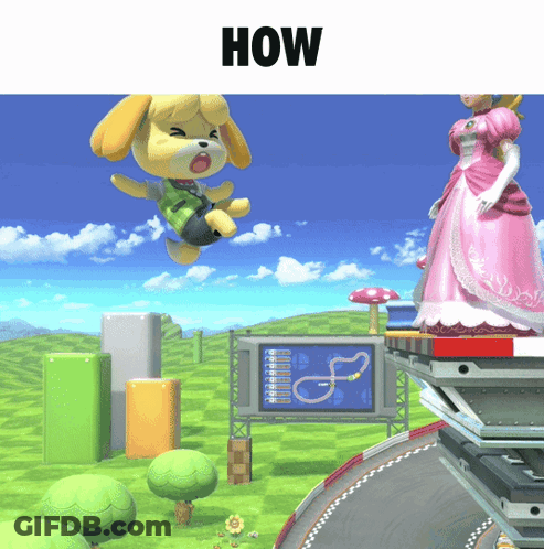 A Picture Of A Video Game With The Word How On Top GIF