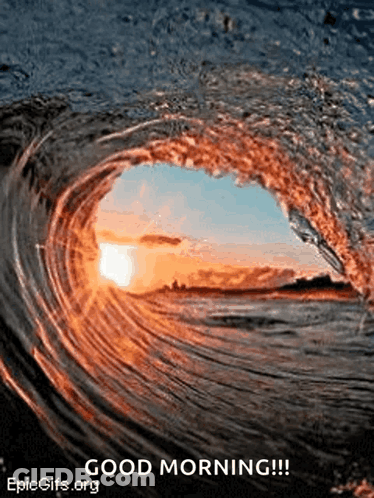 Wave With Good Morning Text GIF