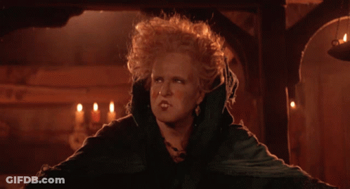 A Picture Of A Witch With The Words Another Glorious Morning GIF
