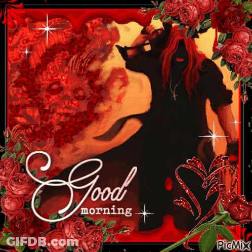 Woman Hugging Horse With Good Morning Text GIF