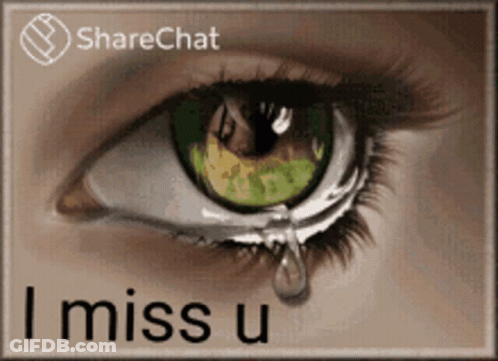 A Picture Of A Woman 'S Eye With A Tear Coming Out Of It GIF