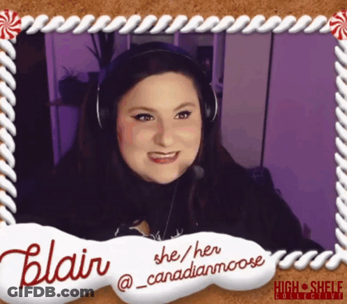 Woman Wearing Headphones Named Blair GIF