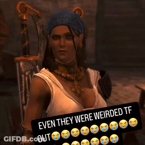 A Picture Of A Woman With Blood On Her Face And The Caption Even They Were Weirded Tf GIF