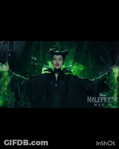 A Picture Of A Woman With Horns And The Words Malerica Spirit GIF