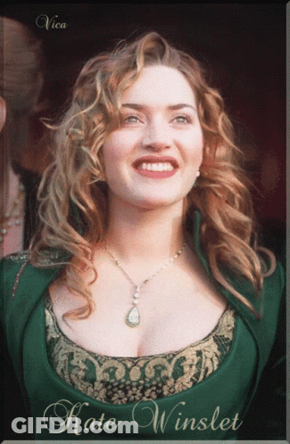 A Picture Of A Woman With The Name Kate Winslet GIF