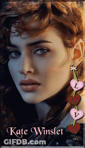 A Picture Of A Woman With The Name Kate Winslet GIF