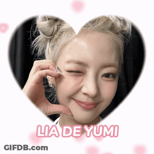 A Picture Of A Woman With The Name Lia De Yumi GIF