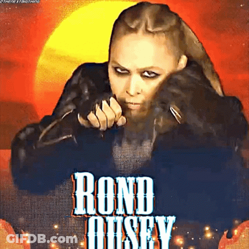 A Picture Of A Woman With The Name Rond O'neil On It GIF