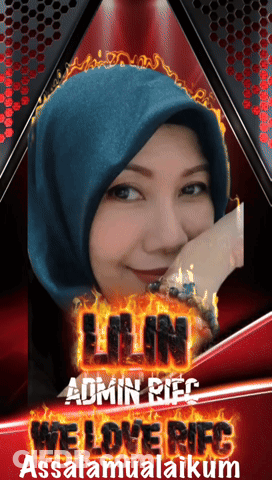 A Picture Of A Woman With The Words Admin Rifc We Love Pirc GIF