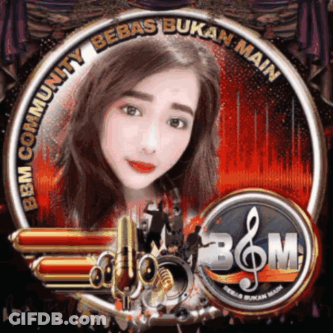 Woman With Bebas Bukan Main Text GIF