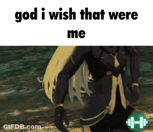 A Picture Of A Woman With The Words God I Wish That Were Me Below Her GIF