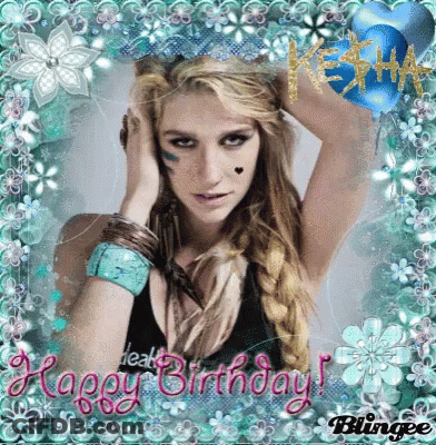 A Picture Of A Woman With The Words Happy Birthday GIF