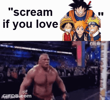 A Picture Of A Wrestling Ring With A Caption That Says Scream If You Love GIF