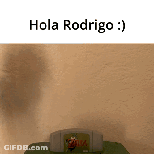 A Picture Of A Zelda Nintendo Game Says Hola Rodrigo GIF