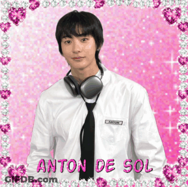 Anton De Sol Wearing Headphones GIF