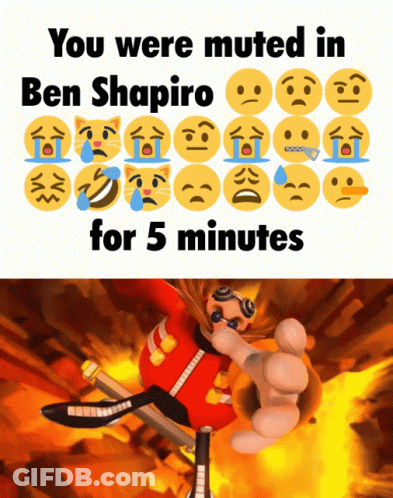 A Picture Of Ben Shapiro With A Bunch Of Smiley Faces On It GIF