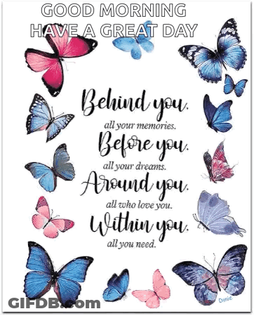 A Picture Of Butterflies With A Quote On It . GIF