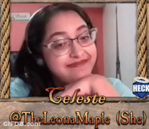 A Picture Of Celeste @Theleonamaple ( She ) With A Rope Frame GIF
