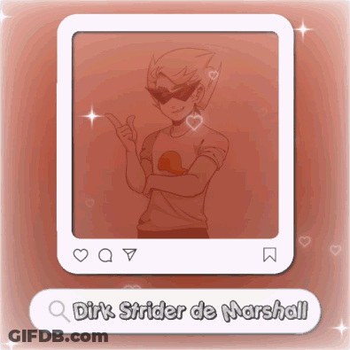 A Picture Of Dirk Strider De Marshal With A Thumbs Up GIF