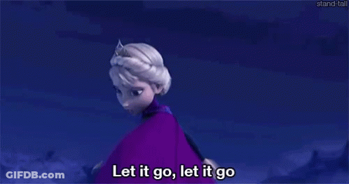A Picture Of Elsa From Frozen Says Let It Go Let It Go GIF