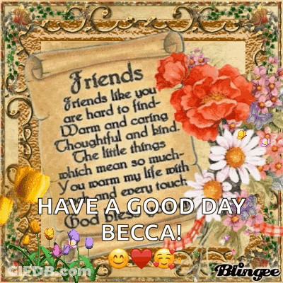 A Picture Of Flowers And A Poem That Says `` Friends Like You Are Hard To Find Warm And Caring Thoughtful And Kind . GIF