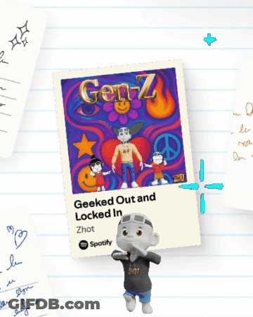 A Picture Of Geeked Out And Locked In Spotify GIF