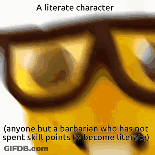 A Picture Of Glasses With The Words A Literate Character GIF