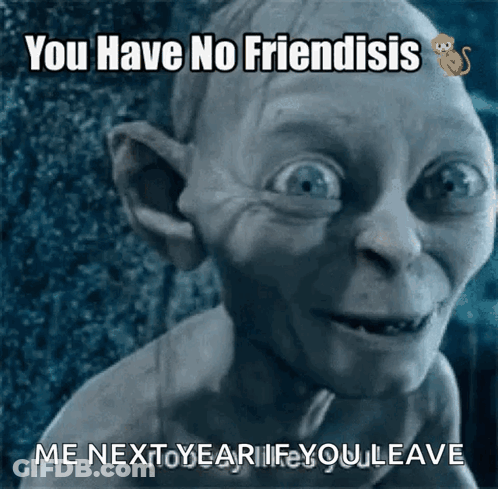 A Picture Of Gollum From The Lord Of The Rings GIF
