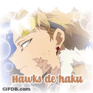 A Picture Of Hawks De Haku With A Mask On GIF