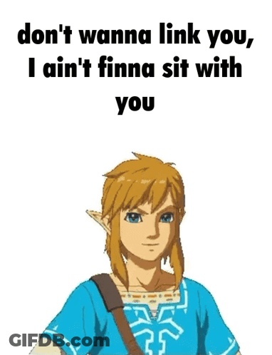 A Picture Of Link From The Video Game Breath Of The Wild Giving A Fist Bump GIF