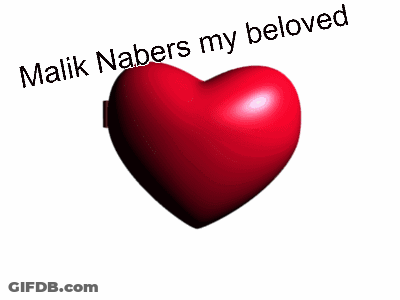 A Picture Of Malik Nabers In A Heart Shaped Mirror GIF
