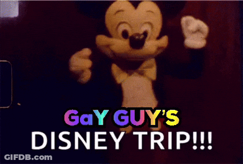 Mickey Mouse With Gay Guy Disney Trip GIF