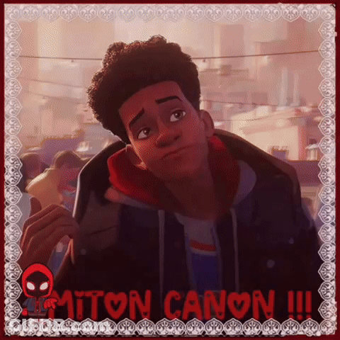 Miles Morales From Spider-Man Into The Spider Verse GIF