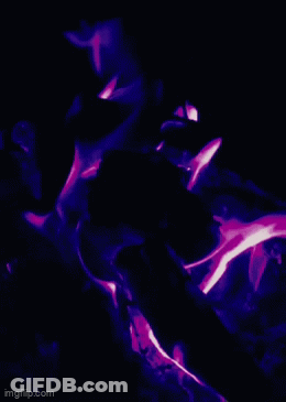 A Picture Of Purple Flames On A Black Background With Imgflip.com At The Bottom GIF