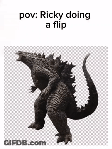 A Picture Of Ricky Doing A Flip On A Transparent Background GIF