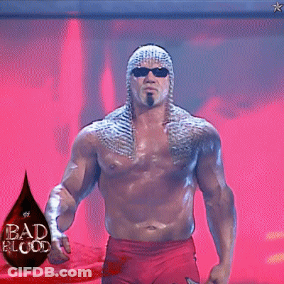 A Picture Of Scott Steiner With A Blood Drop GIF